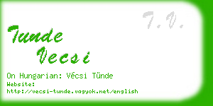 tunde vecsi business card
